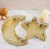 Железные Звезды и Луна Декоративный Поднос Фруктовая Тарелка Ближний Восток Дом Десерт Фрукты Торт Тарелка