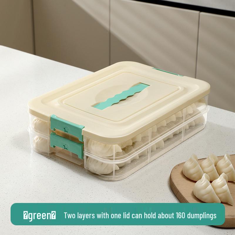 Dumpling Quick-Freeze Multi-Layer Storage Box for Freshness Preservation