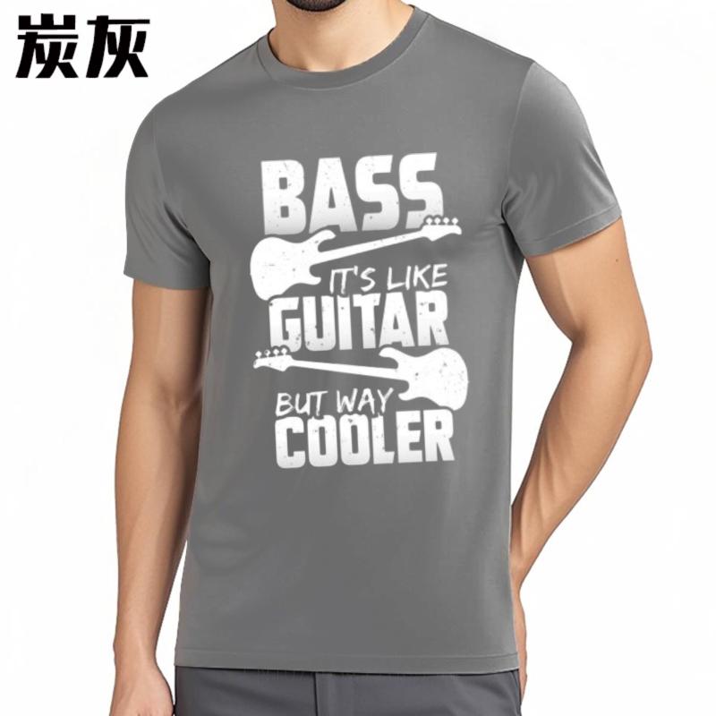 Brand Tshirts for Unisex Printed Unisex short sleeve tshirt Graphic Bass Its Like Guitar But Way Cooler Cool For Unisex Tee shirt