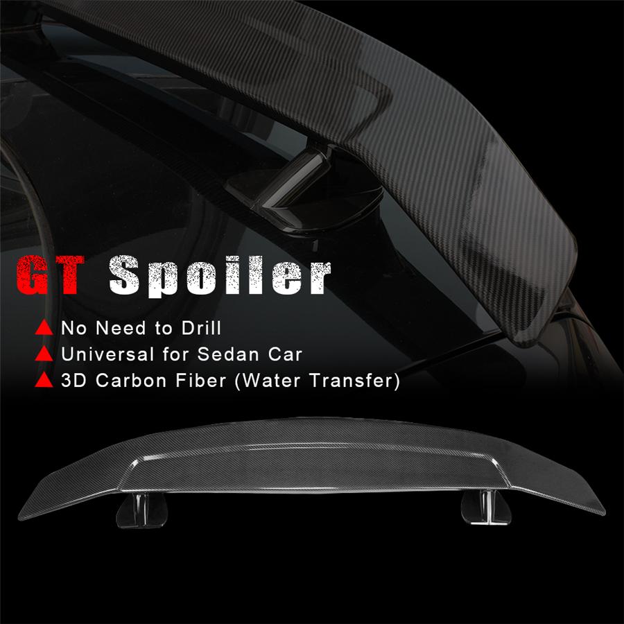 Spoiler Universal For Racing Sedan Car Carbon Fiber For Most Sedan Cars