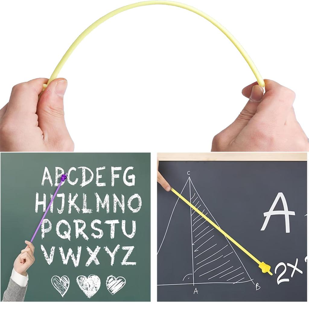 BOJIDO Guide Stick Flexible Pointing Great for and Ideal Teaching Aid for Classroom Instruction Teacher's Pointer, Teacher's (10-Pack) Stick, Lessons,