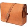 Винтажная кожаная сумка-мессенджер для ноутбука, мужская, коричневая