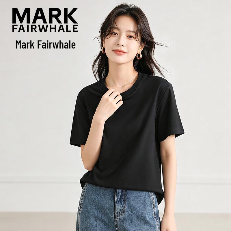Mark Fairwhale Женская футболка из чистого хлопка с круглым вырезом