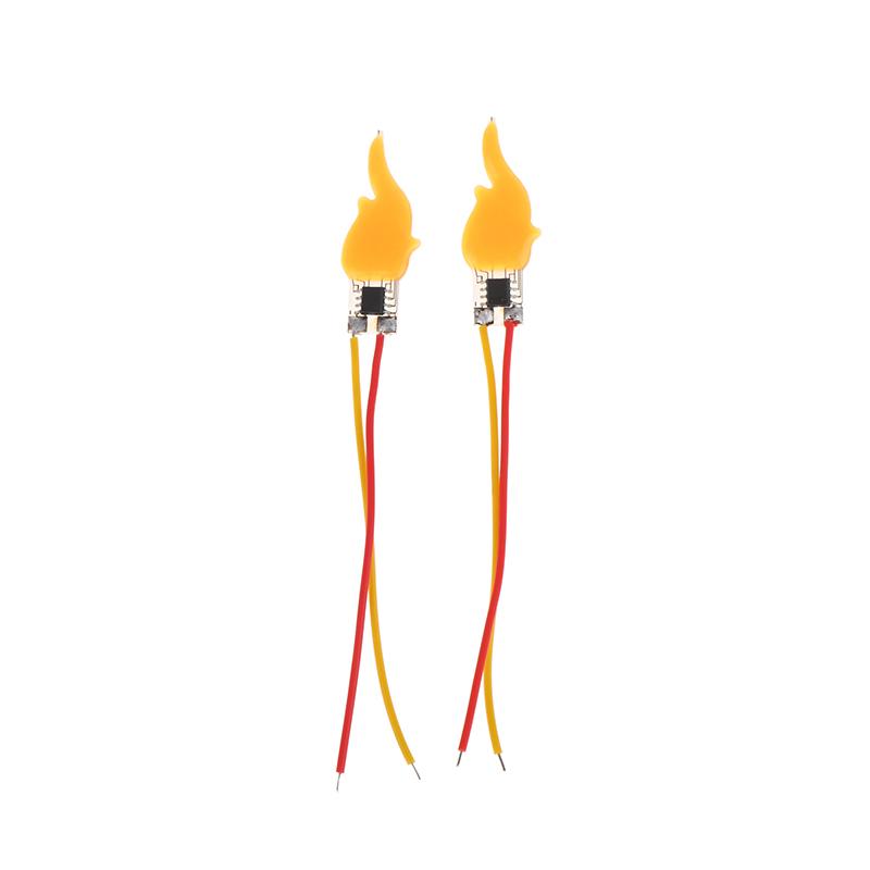 2/5/10 шт. Лампы с эффектом пламени 2200K Диодные нити накала LED 3V Лампа со светодиодным эффектом пламени Для декора Новогодней Рождественской вечеринки