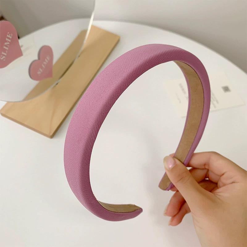 Резинка для волос из губки конфетного цвета, повязка на голову, женские аксессуары для волос во французском стиле - завязанная заколка, ювелирное изделие