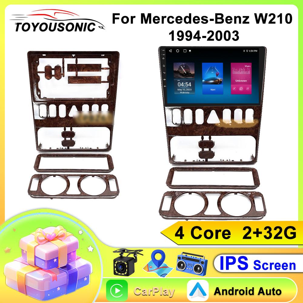 Автомобильное радио TOYOUSONIC для Mercedes-Benz W210 Android Screen Media Video Player GPS Navi Headunit Carplay 2 Din Android Auto