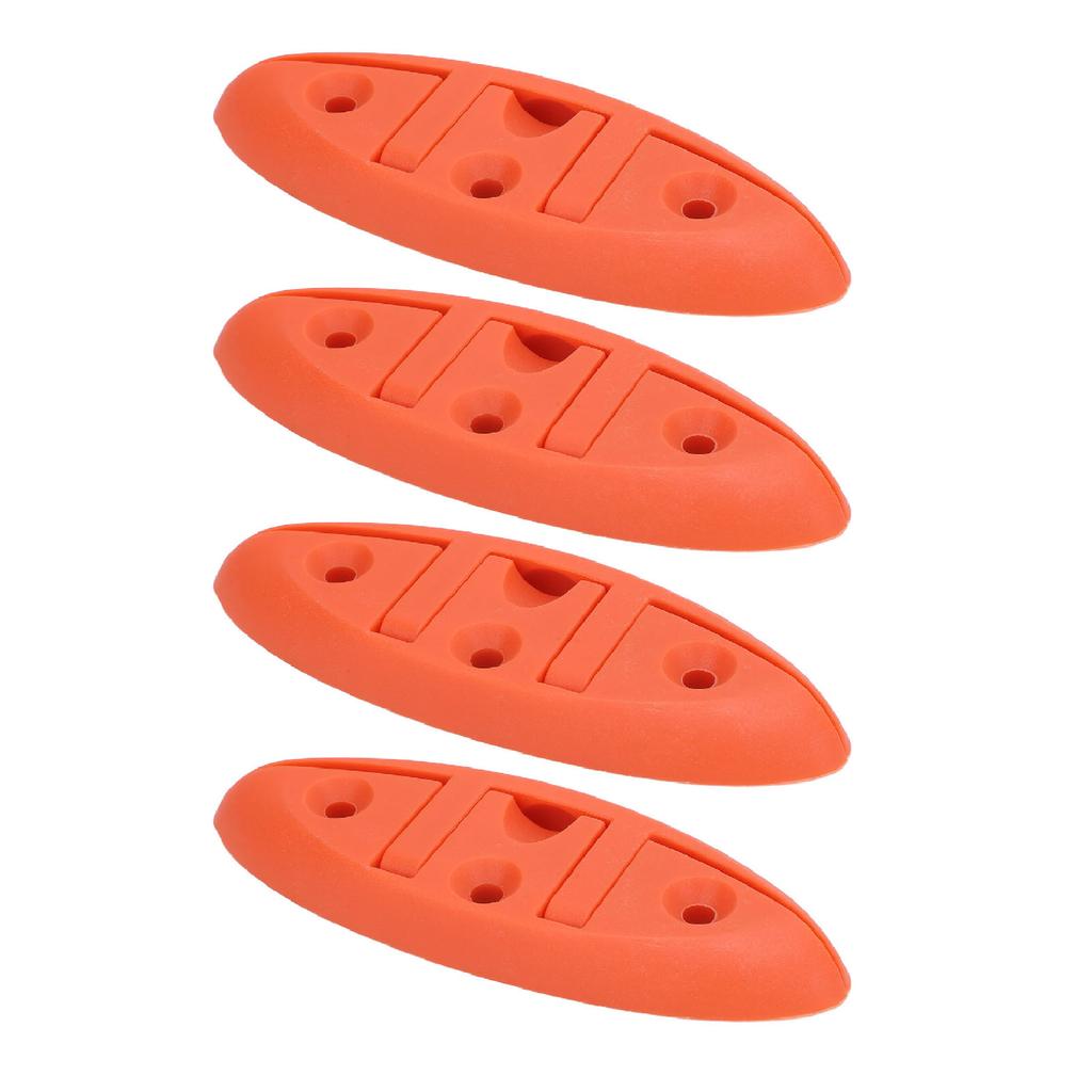 4 Sets 5in Folding Cleat 3 Holes Marine Grade Nylon Oxidation Resistant Flip Up Dock Cleat for Boat Ship Yacht Without