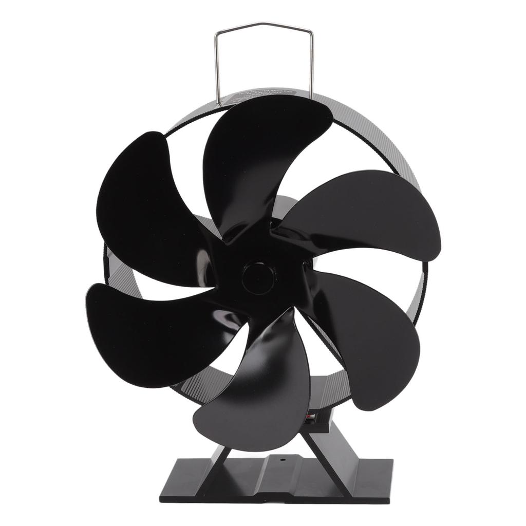 6 Blades Fireplace Fan Thermoelectric Module Wood Stove Fan Heat Powered Wood Burning Air