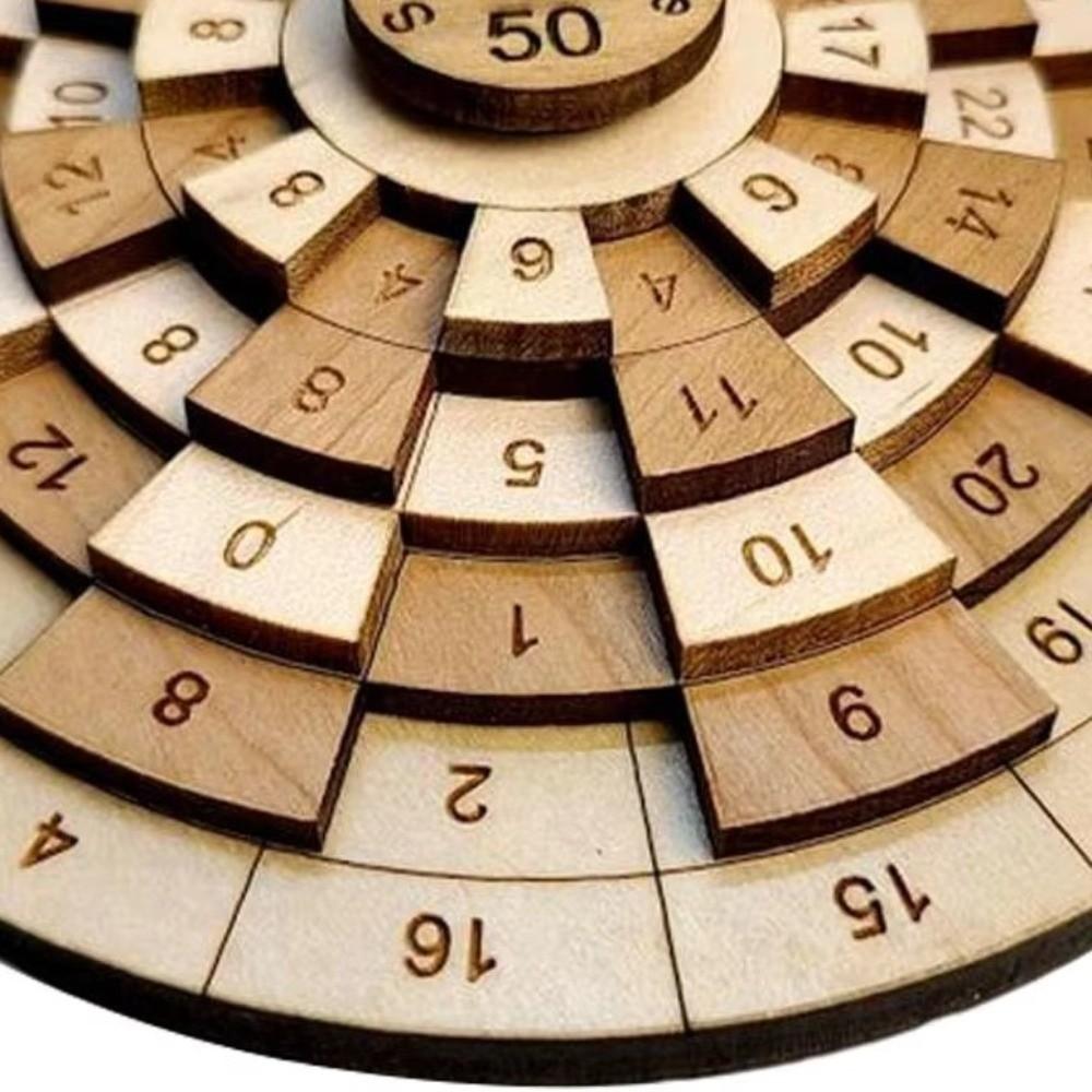 Classic Number Number Puzzle Difficult Math Game Brain Teaser Toy Wooden Puzzle  Mind Game
