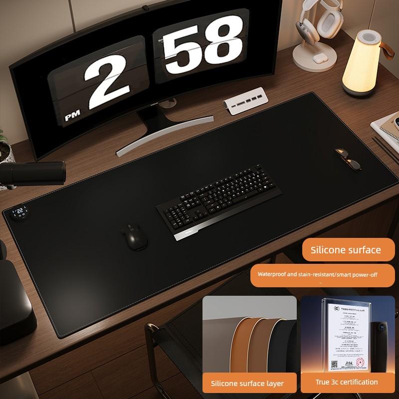 Desktop Heating Hand-Warming Mouse Pad, Electric Heating Writing Desk Pad, Winter Office Workstation Left Switch Heating Desk Pad