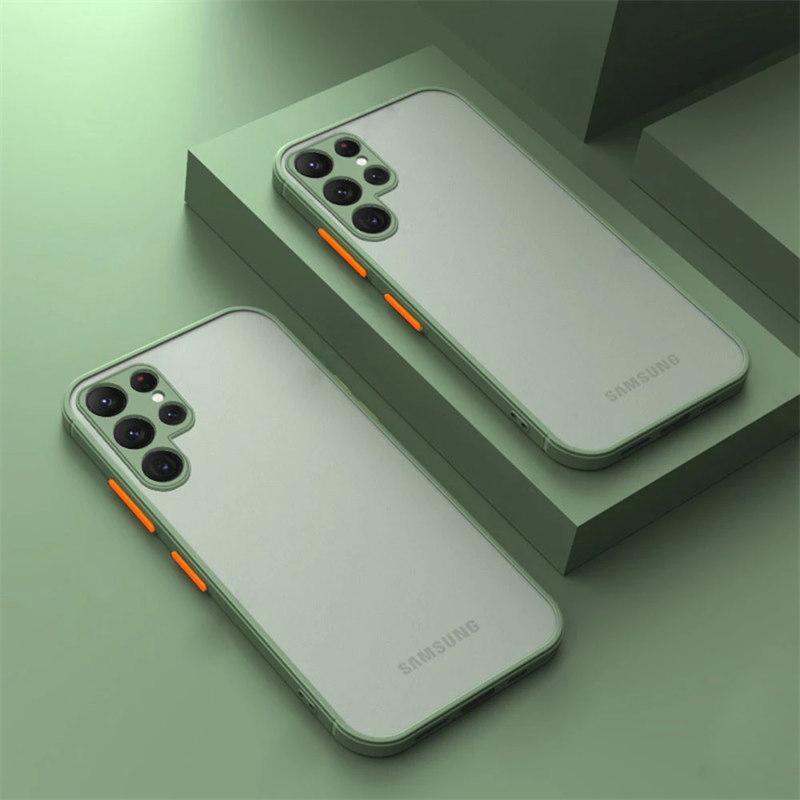 Shockproof Armor Case For Samsung S22 Ultra S23 S10 Plus Note 20 S21 S20 FE A51 A12 A71 A50 A32 A33 A13 A53 A52s 5G Matte Cover