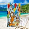 Ultra-Soft Beach Towel with Garfield Theme,Ideal for Pool - Camping, Diving - Perfect Travel Essential, Vibrant Beach Towel.