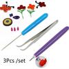 3 Piece Tweezers Feather Pen Needle Slot Pen Tool Kit DIY for Classroom Store Wedding Party Decoration Paper Tools