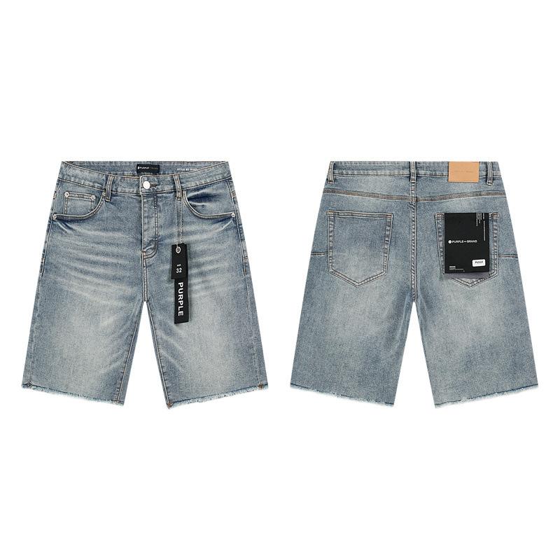 Модный бренд PURPLE BRAND JEANS Европейские и американские уличные свободные универсальные джинсовые шорты для мужчин и женщин