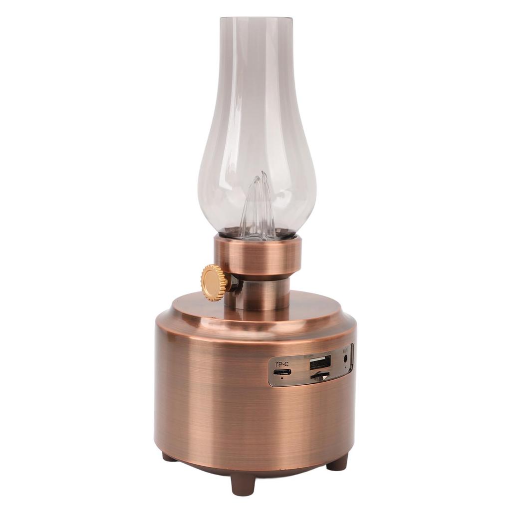 Speaker Vintage Table Lamp Support USB Memory Card Input Wireless Speaker for Bedroom Bar