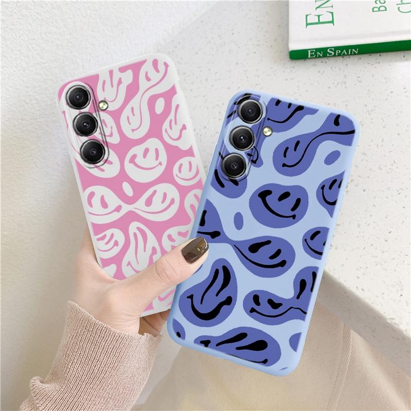 Мягкий силиконовый чехол с рисунком лица для Samsung A55 M35 S24 Xiaomi Redmi Note 13 Pro 13C iPhone Huawei Honor Realme Camera Защитный противоударный чехол