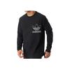 Adidas Originals Letter Logo Printed Crew Neck Pullover Long Sleeve Sweatshirt Men Sweatshirt Black DX3860