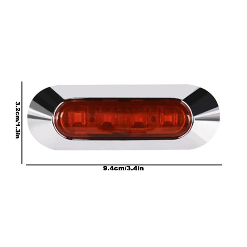 Боковой фонарь грузовика 4 LED Задний боковой габаритный фонарь и указатели поворота 12/24v Указатели поворота Светодиодный боковой габаритный фонарь Лампа