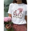 Western Style New Fashion Casual Loose Print Short Sleeve Cotton T-shirt Top Women Printed T-shirt Top