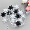 Crystal Gauze Three-Dimensional Shaped Flower Piece Double-Layer Bead Flower Diy Clothing Accessories Patch Decorative Flower