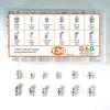 130pcs SAE & Metric & NPT Hydraulic Zerk Fitting Grease Nipple Assortment  Automotive Use