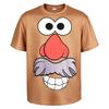 Animated Film Couple's Cosplay Costume T-shirts With Cartoon Face Prints Long-sleeve Short-sleeve Funny Summer Loungewear Tops