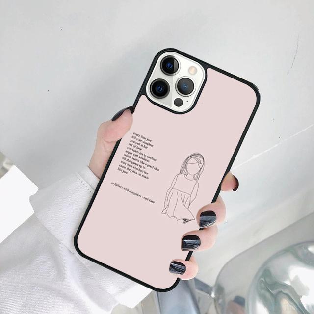 Минималистичная эстетика Цветочный чехол для телефона Для Для iPhone 17 Air 15 Pro MAX 16 Plus 14 12 11 13 coque