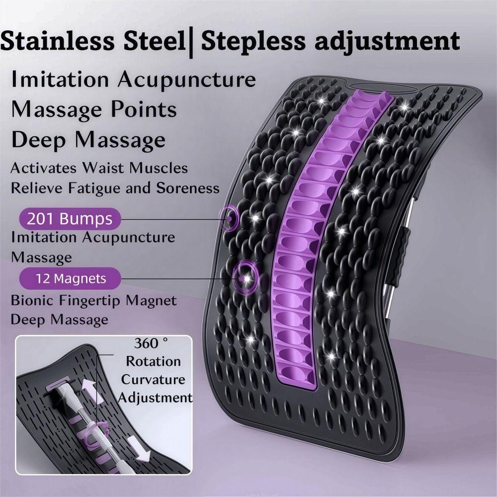 Shaping Back Massager 12 Magnets Back Cracking Device Upgraded Back Stretcher Waist Support