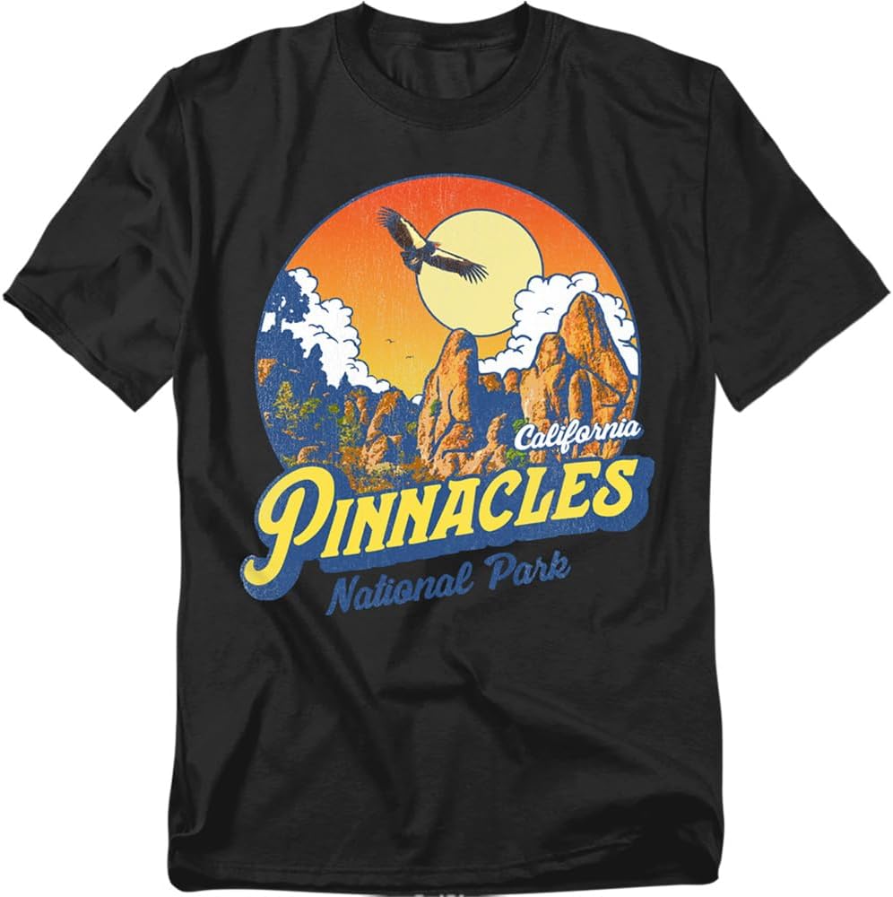 Popfunk Pinnacles National Park Flight of The Condor Unisex Adult T Shirt