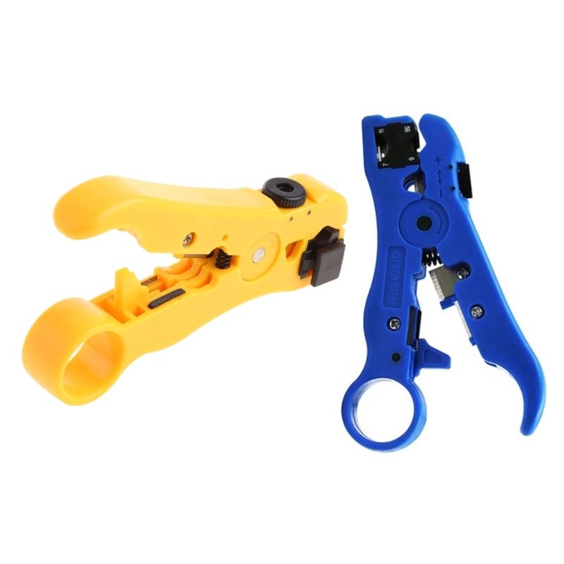 All-In-One Stripping Tool Cable Wire Stripper Compression Tool Coaxial Cable Stripper Round Cable Cutter Flat Cable