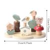 Wooden Toddlers Stacking Blocks Toy Puzzle Montessori Educational Toy  Hand-eye Coordination