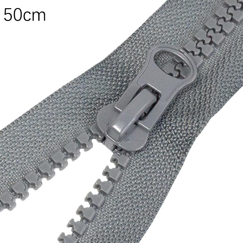 Молния из смолы с открытым концом, одинарная/двойная, двухсторонняя, для куртки, пальто, длинная молния, сумка для самостоятельного шитья одежды, аксессуары