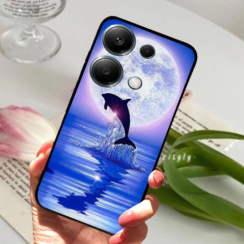 Для Xiaomi Poco M6 Pro 4G Чехол PocoM6 Pro Ударопрочный Мягкий ТПУ Силиконовый Чехол для Телефона Для Poco M6 Pro 4G Funda Capa Мультяшный Корпус