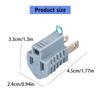 Для использования в помещении 3-2-контактный электрический адаптер, безопасные заземленные розетки-преобразователи 125 В/15 А, компактный заземляющий зарядный адаптер