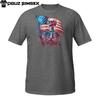 USA Skeleton Patriotic T-Shirt | Funny Fourth of July American Flag Skull Tee