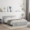 VidaXL Bed Frame with Headboard Concrete Grey 150x200 Cm 3207479