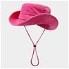 Washed Fisherman Cap Outdoor Bucket Hat Wide Brim Sun Protection Adjustable Drawstring Foldable Design for Fishing Hiking Unisex