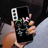 Cartoon Stickman Matchman Phone Case For Samsung Galaxy S24 S25 Edge S26 Ultra S23 S22 S21 Plus S20 FE + Personalized Print Cove