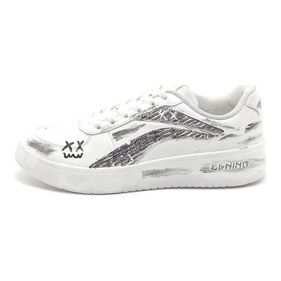 Li Ning Синтетическая кожа Покрытие Нескользящая, Износостойкая, Легкая, Дышащая Низкие кеды для скейтбординга AGCN335-1(Team770-BLD)