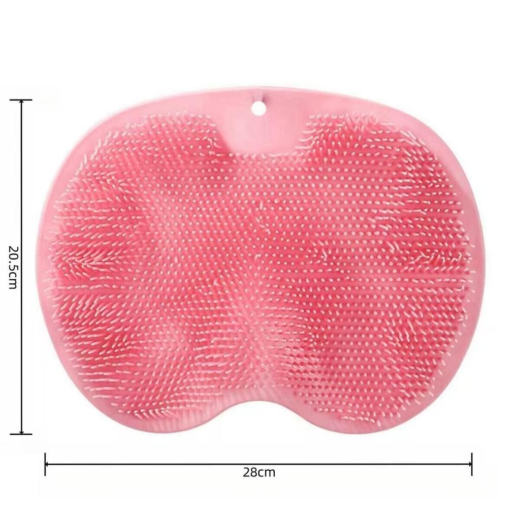 Многофункциональный нескользящий коврик для ванной с функцией чистки ног и спины, удаления омертвевшей кожи и большими присосками