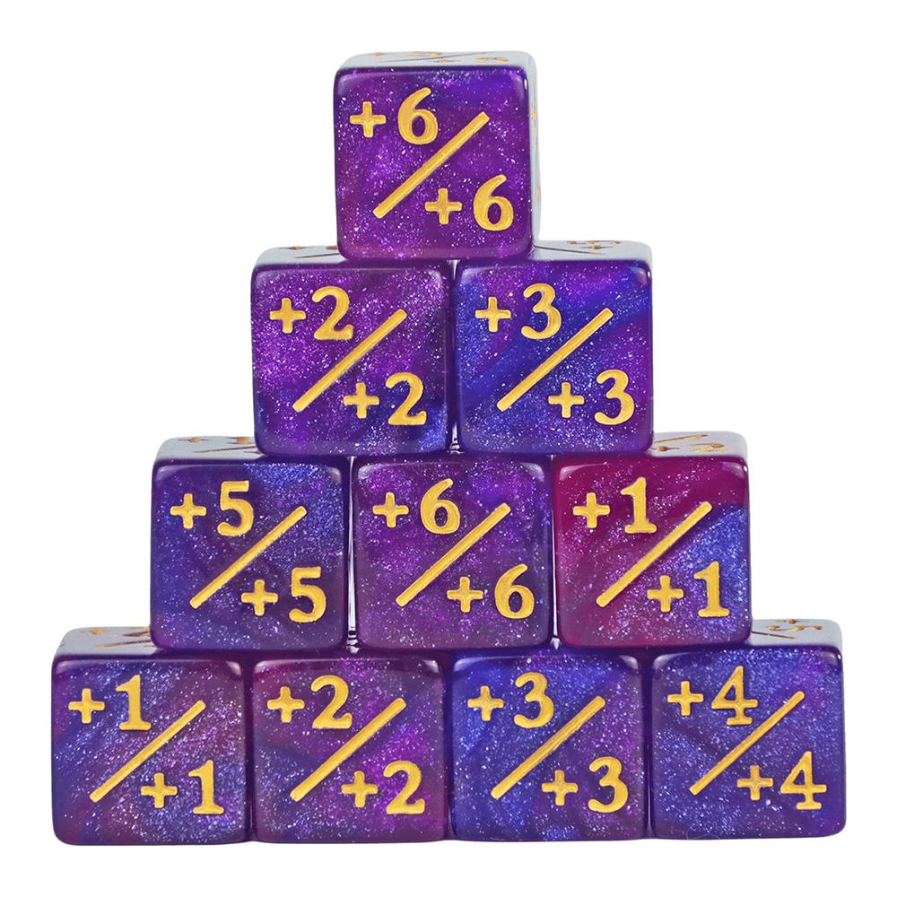 6-гранные игральные кости, игральные кости-счетчики, высококачественные игральные кости D6, однотонные разноцветные, с мраморным эффектом для математической игры, карточная игра Magic Gathering, настольная игра