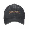 Металлические Бейсболки Megadeth Ретро Потертый Деним Стирка Музыкальная Рок Кепка для Мужчин Женщин Летние Кепки для Улицы Кепка