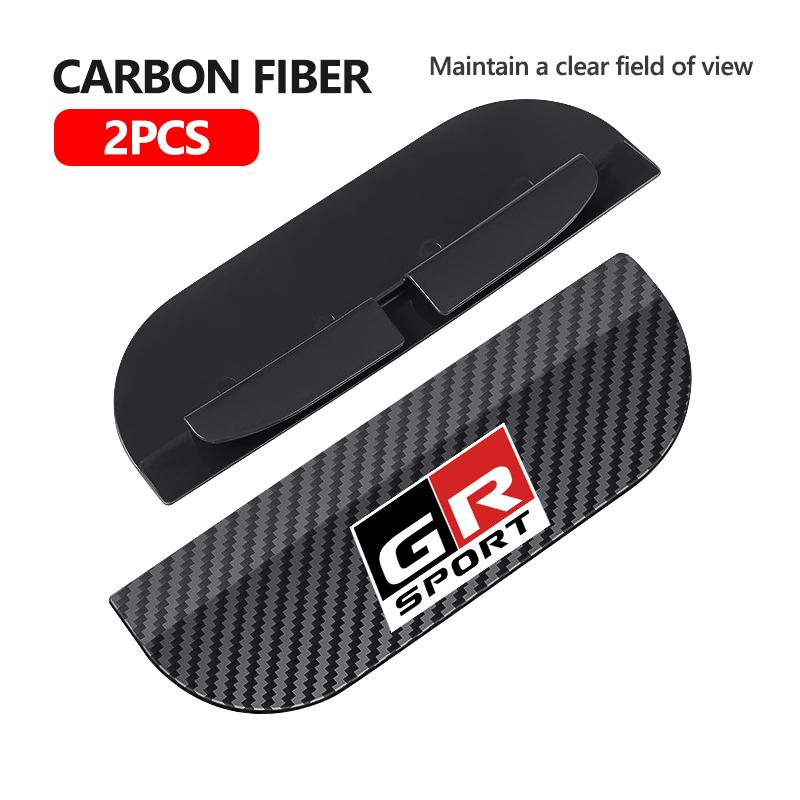 ZYU3 Snap-on Car Rearview Mirror Rain Cap Rain Shield Sun Shade Vision Protector For Toyota GR MN Camry Prius Auris Crown Yaris