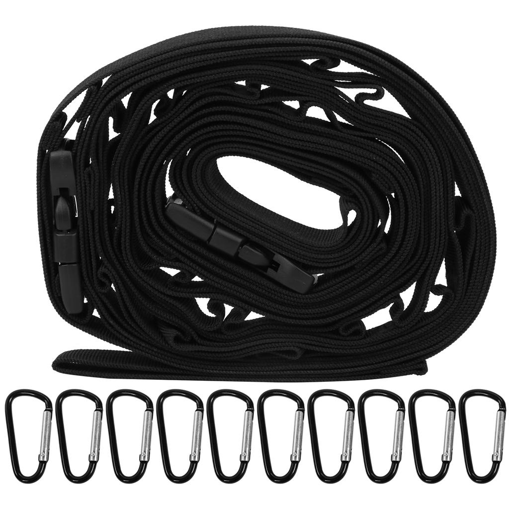 Веревка для подвешивания с 19 петлями для кемпинга на открытом воздухе, регулируемый ремешок-шнурок для хранения пикника с крючками
