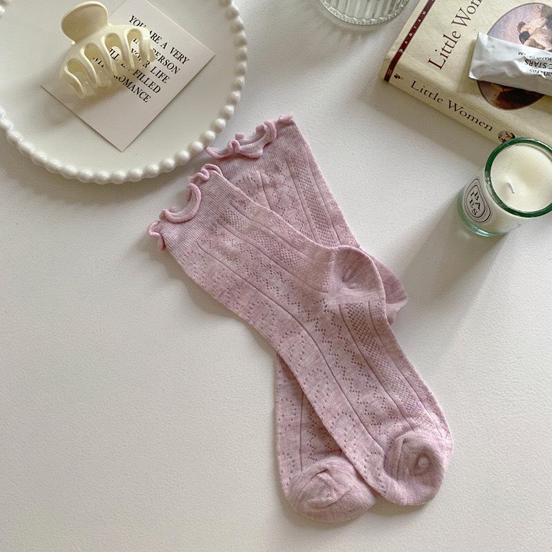 Сексуальные кружевные летние сетчатые носки для девушек, милые носки-гольфы в школьном стиле, носки до икры