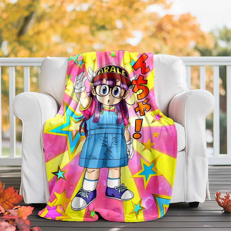 Arale printed throw blanket—soft,warm;versatile blanket for all seasons—perfect as &air-conditioning throw,nap blanket