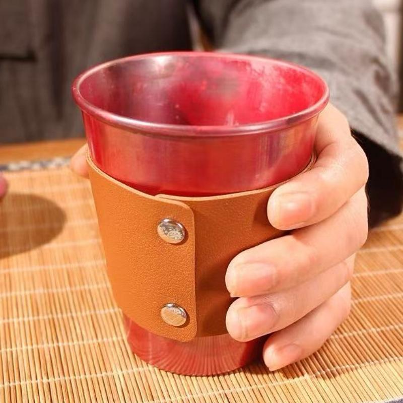 Винтажная Медная Кружка для Moscow Mule, Портативная для Кемпинга на Открытом Воздухе, Ручной Работы, Чашки для Напитков, Пивной Стакан, Кружка для Питья, 300 мл, Чашка для Чая