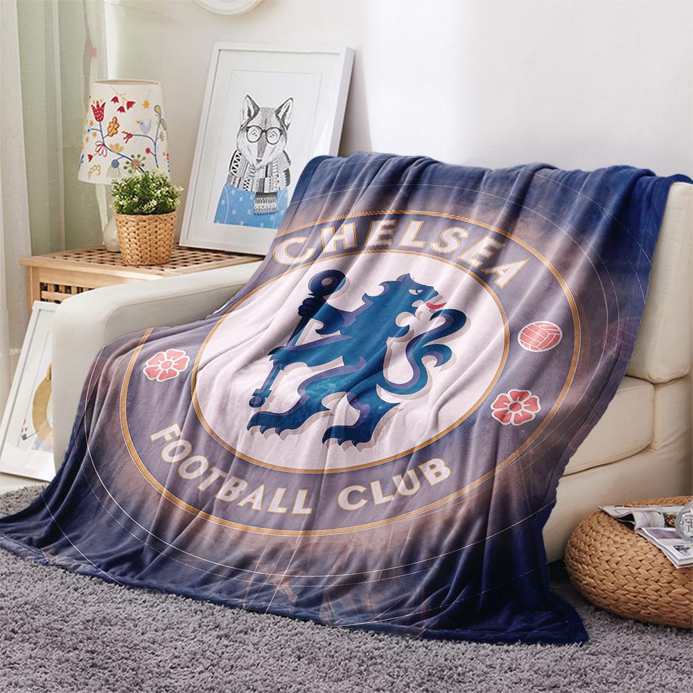 Chelsea FC Flannel Blanket, High quality Comfortable for All Seasons, Home Decor, Warmth and Comfort