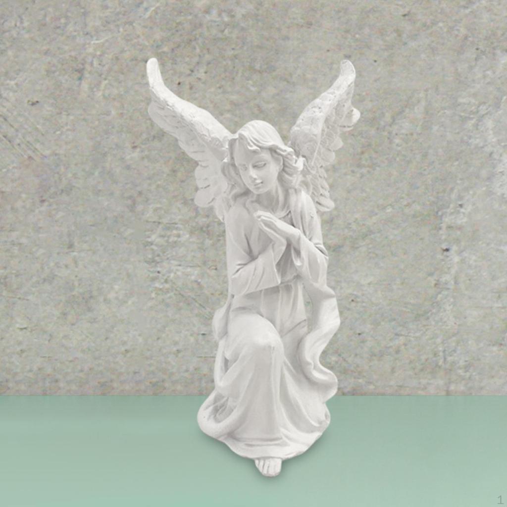 Angel Figurine ,Angel Statue Ornament, Collection ,Resin Collectible for Bedroom