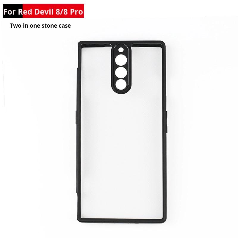 Red Magic 8Pro/8Pro+ Cross-Border All-Inclusive Frosted Luxury Design TPU+PC Material Protective Mobile Phone Case Transparent
